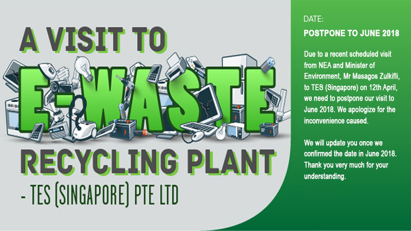 A Visit to eWaste Recycling Plant at TES (Singapore)