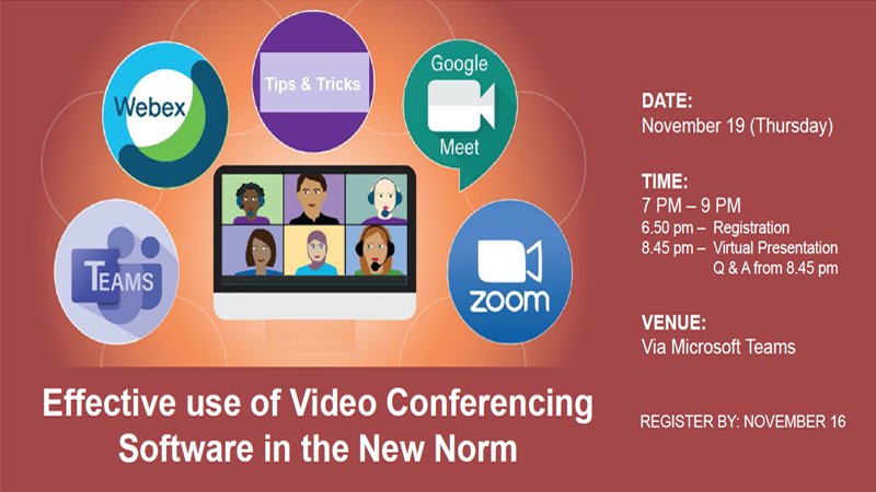 Effective Use of Video Conferencing Software in the New Norm