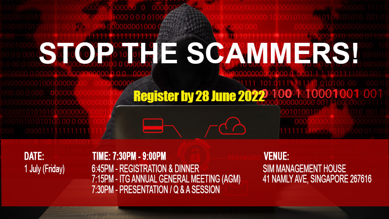 ITG AGM & Talk on “Stop the Scammers!”